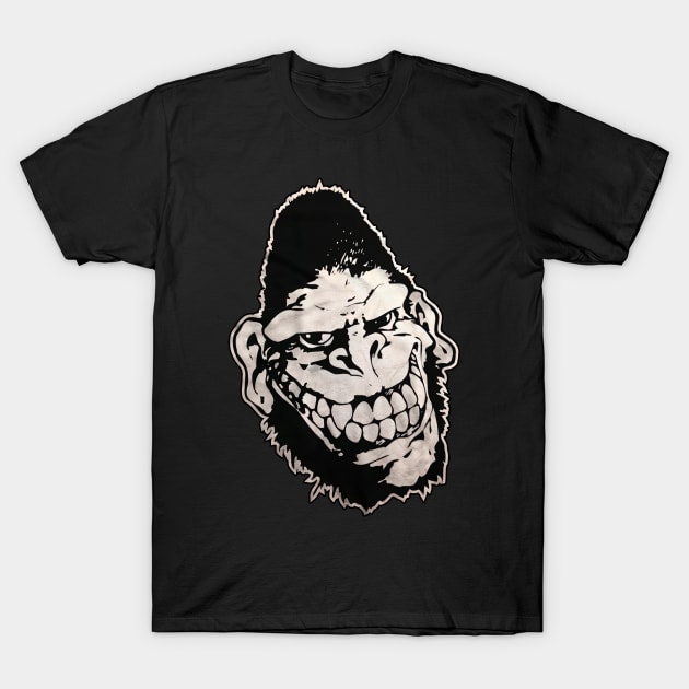 Gorrila Smile T-Shirt by Tonia Natsu